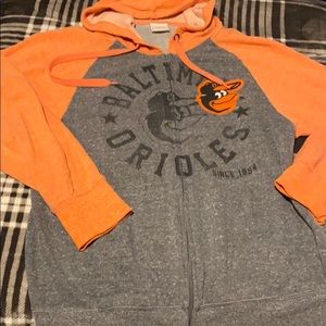 Orioles raglan style zip up